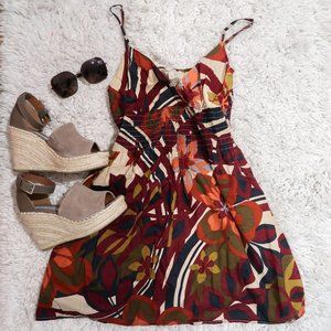 Xhilaration Colorful Floral Mini Strap Dress